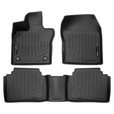 SMARTLINER - SMARTLINER SA0700/B0723 Front/Rear BLACK Floor Liners for Toyota Prius Prime