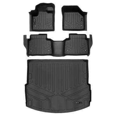 SMARTLINER - Smartliner SA0701/B0701/D0701 Front/Rear BlackFloor Liners for Discovery Sport