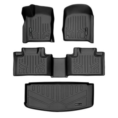 SMARTLINER - SMARTLINER SA0315/B0071/E0113 Front/Rear BLACK Floor Liners for Dodge Durango