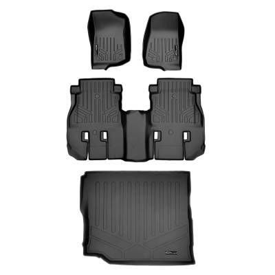 SMARTLINER - SMARTLINER SA0316/B0316/D0414 Front/Rear BLACK Floor Liners for Wrangler JL 4DR