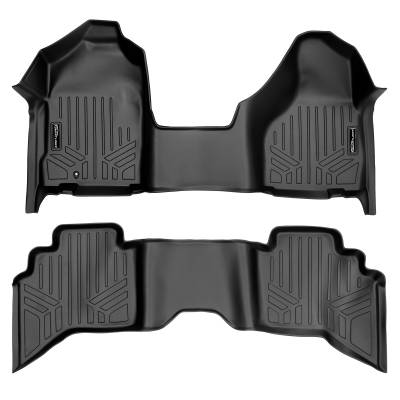 SMARTLINER - Smartliner SA0317/B0182 Front/Rear BlackFloor Liners for RAM Crew