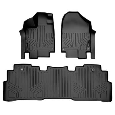 SMARTLINER - Smartliner SA0325/B0325 Front/Rear BlackFloor Liners for Honda Odyssey