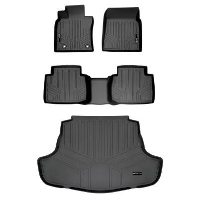 SMARTLINER - SMARTLINER SA0330/B0330/D0330 Front/Rear BLACK Floor Liners for Toyota Camry
