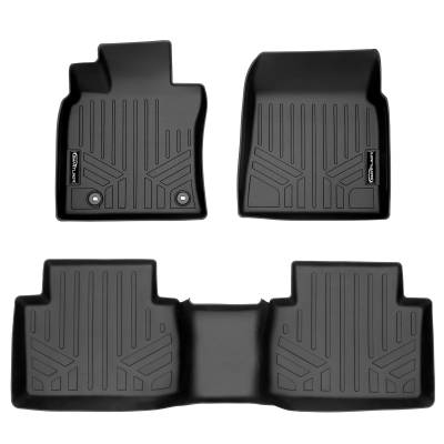 SMARTLINER - SMARTLINER SA0330/B0449 Front/Rear BLACK Floor Liners for Camry Hybrid