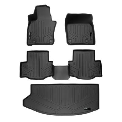 SMARTLINER - SMARTLINER SA0716/B0716/E0716 Front/Rear BLACK Floor Liners Mazda CX-90