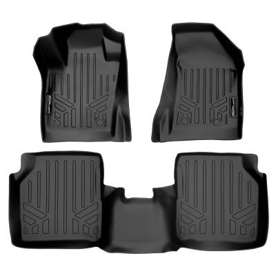 SMARTLINER - Smartliner SA0331/B0331 Front/Rear BlackFloor Liners for Jeep Compass