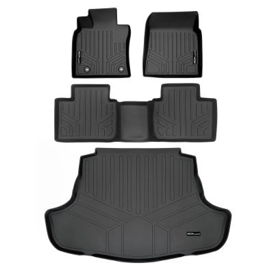 SMARTLINER - SMARTLINER SA0330/B0758/D0330 Front/Rear BLACK Floor Liners for Toyota Camry