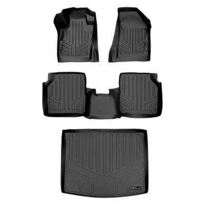 SMARTLINER - Smartliner SA0331/B0331/D0331 Front/Rear BlackFloor Liners for Jeep Compass