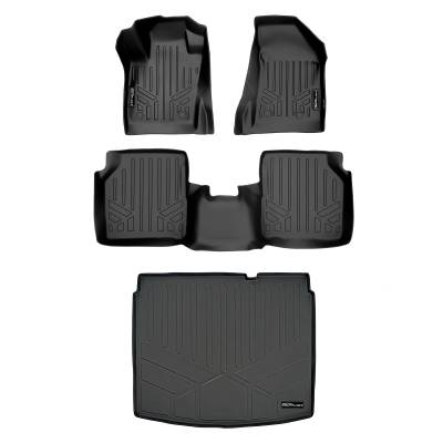 SMARTLINER - Smartliner SA0331/B0331/D0361 Front/Rear BlackFloor Liners for Jeep Compass