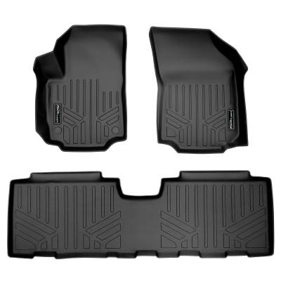 SMARTLINER - SMARTLINER SA0333/B0310 Front/Rear BLACK Floor Liners for GMC Terrain