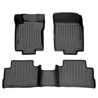 SMARTLINER - SMARTLINER SA0340/B0340 Front/Rear BLACK Floor Liners for Nissan Rogue Sport