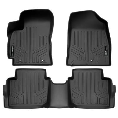 SMARTLINER - SMARTLINER SA0725/B0725 Front/Rear BLACK Floor Liners for Hyundai Kona