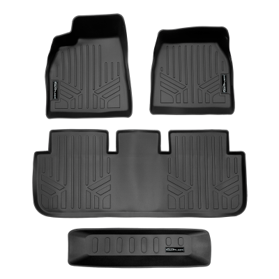 SMARTLINER - SMARTLINER SA0729/B0729/E0729 Front/Rear BLACK Floor Liners for Tesla S