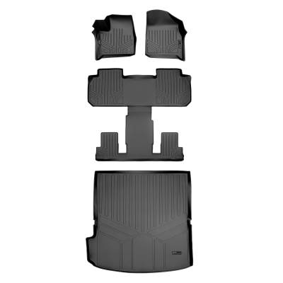 SMARTLINER - SMARTLINER SA0343/B0345/D0343 Front/Rear BLACK Floor Liners Chevy Traverse
