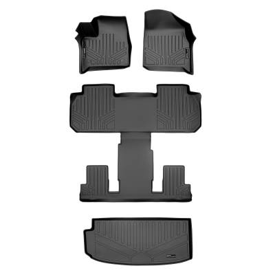 SMARTLINER - SMARTLINER SA0343/B0345/E0343 Front/Rear BLACK Floor Liners Chevy Traverse