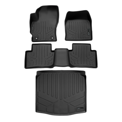 SMARTLINER - SMARTLINER SA0732/B0732/D0598 Front/Rear BLACK Floor Liners for Corolla Cross