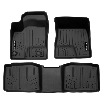 SMARTLINER - SMARTLINER SA0733/B0733 Front/Rear BLACK Floor Liners for Outlander EV