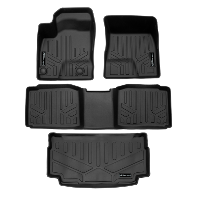 SMARTLINER - SMARTLINER SA0733/B0733/E0733 Front/Rear BLACK Floor Liners for Outlander EV
