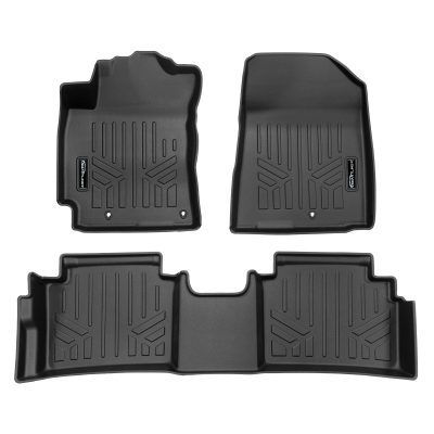 SMARTLINER - SMARTLINER SA0735/B0735 Front/Rear BLACK Floor Liners for Kia Forte