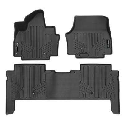 SMARTLINER - SMARTLINER SA0737/B0737 Front/Rear BLACK Floor Liners for Kia EV9