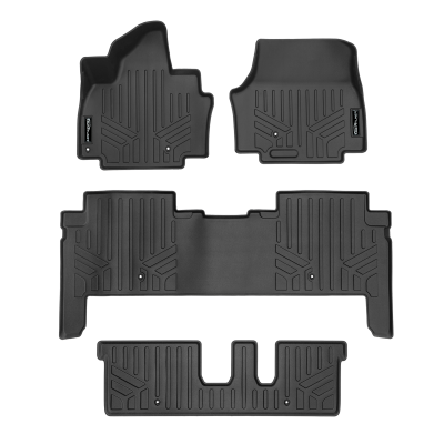 SMARTLINER - SMARTLINER SA0737/B0737/C0744 Front/Rear BLACK Floor Liners for Kia EV9