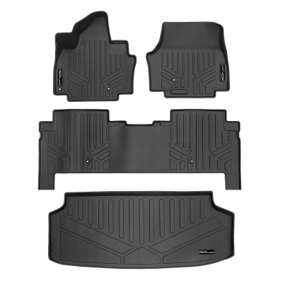 SMARTLINER - SMARTLINER SA0737/B0737/E0737 Front/Rear BLACK Floor Liners for Kia EV9
