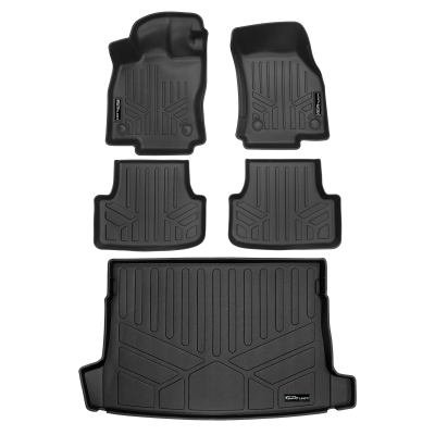 SMARTLINER - SMARTLINER SA0741/B0741/D0741 Front/Rear BLACK Floor Liners for VW Golf/GTI
