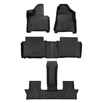 SMARTLINER - SMARTLINER SA0742/B0751/C0742 Front/Rear BLACK Floor Liners for Santa Fe Hybrid