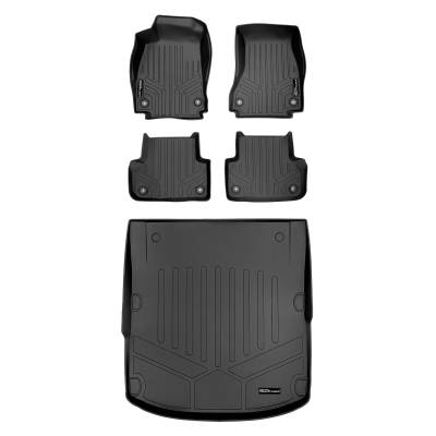 SMARTLINER - SMARTLINER SA0352/B0352/D0352 Front/Rear Black Floor Liners for Audi A4