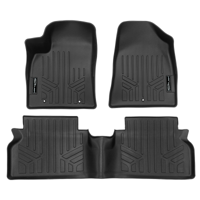 SMARTLINER - SMARTLINER SA0747/B0747 Front/Rear BLACK Floor Liners for Hyundai Kona EV