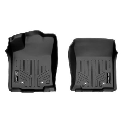 SMARTLINER - SMARTLINER SA0354 Front BLACK Floor Liners for Toyota Tacoma Ext/Double