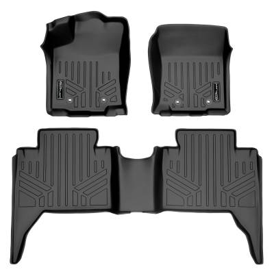 SMARTLINER - SMARTLINER SA0354/B0207 Front/Rear BLACK Floor Liners for Toyota Tacoma Double