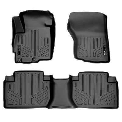 SMARTLINER - SMARTLINER SA0355/B0355 Front/Rear BLACK Floor Liners for Mitsubishi Outlander