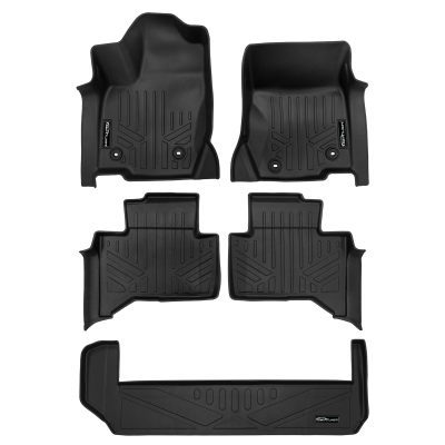 SMARTLINER - SMARTLINER SA0750/B0750/E0750 Front/Rear BLACK Floor Liners for Lexus GX550
