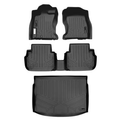SMARTLINER - Smartliner SA0358/B0358/D0358 F/R Floor Liners w/Cargo Blk for Impreza/Crosstrek