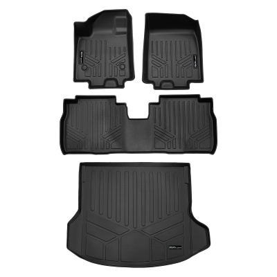 SMARTLINER - SMARTLINER SA0754/B0754/D0754 Front/Rear BLACK Floor Liners Chevy Equinox EV