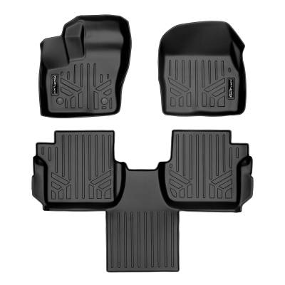 SMARTLINER - SMARTLINER SA0363/B0478 Front/Rear BLACK Floor Liners Ford Transit Connect