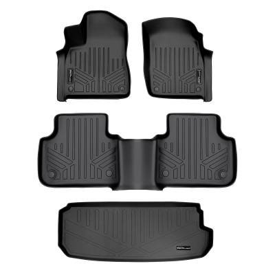 SMARTLINER - SMARTLINER SA0364/B0364/E0364 Front/Rear BLACK Floor Liners for Audi Q7