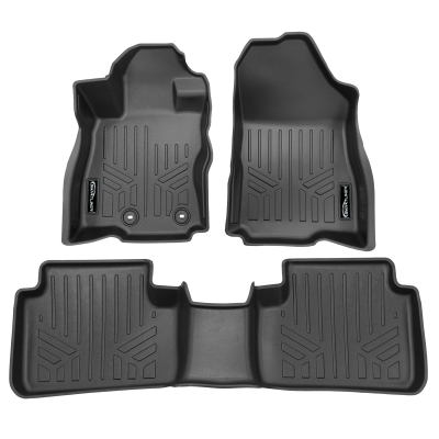 SMARTLINER - SMARTLINER SA0759/B0759 Front/Rear BLACK Floor Liners for Subaru Forester