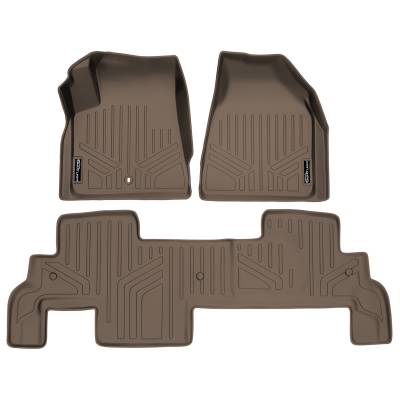 SMARTLINER - SMARTLINER SA1043/B1043 Front/Rear Floor Liners Tan for Traverse/Acadia
