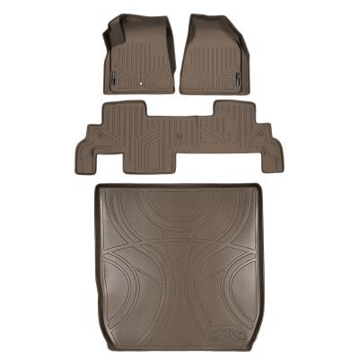 SMARTLINER - SMARTLINER SA1043/B1043/D1043 Front/Rear Floor Liners Tan for Enclave/Traverse