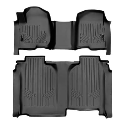 SMARTLINER - SMARTLINER SA0401/B0457 Front/Rear BLACK Floor Liners Silverado/Sierra Crew
