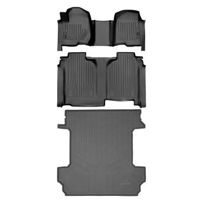 SMARTLINER - SMARTLINER SA0401/B0457/K0400 Front/Rear/Bedliner Black Silverado/Sierra Crew