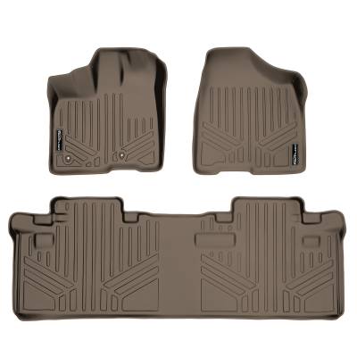 SMARTLINER - SMARTLINER SA1083/B1083 Front/Rear Floor Liners Tan for Toyota Sienna