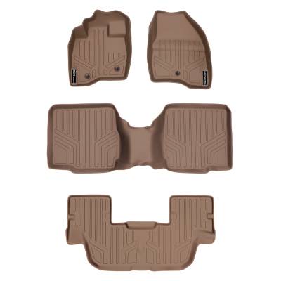 SMARTLINER - SMARTLINER SA1245/B1109/C1082 Tan Front/Rear Floor Liners for Ford Explorer