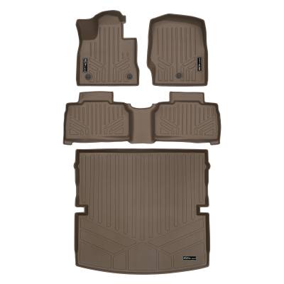 SMARTLINER - SMARTLINER SA1423/B1423/D1423 Tan Front/Rear Floor Liners for Ford Explorer