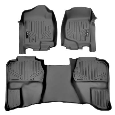 SMARTLINER - Smartliner SA2015/B2097 Gray Front/Rear Floor Liners for Silverado/Sierra Ext