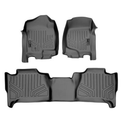 SMARTLINER - Smartliner SA2015/B2099 Gray Front/Rear Floor Liners for Cadillac Escalade