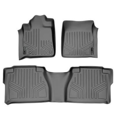 SMARTLINER - SMARTLINER SA2022/B2041 Gray Front/Rear Floor Liners for Tundra Double