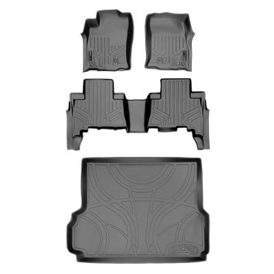 SMARTLINER - SMARTLINER SA2040/B2120/D2093 Gray Front/Rear Floor Liners for Lexus GX460